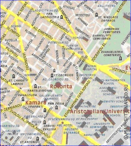 mapa de Salonica