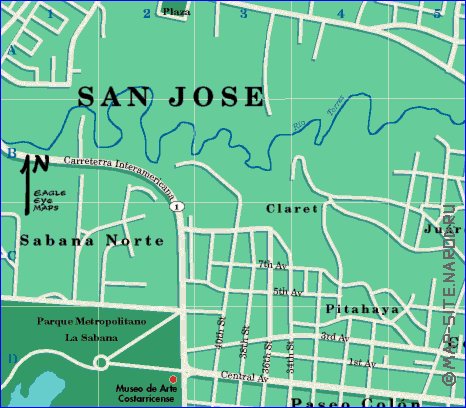 carte de San Jose
