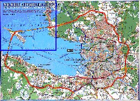 carte de des routes Saint-Petersbourg