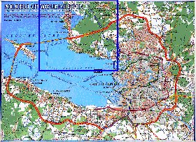 carte de des routes Saint-Petersbourg