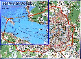 carte de des routes Saint-Petersbourg