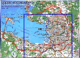 mapa de de estradas Sao Petersburgo