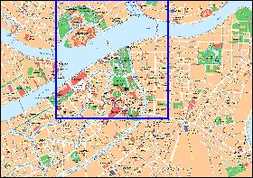 carte de Saint-Petersbourg en anglais