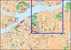 carte de Saint-Petersbourg en anglais