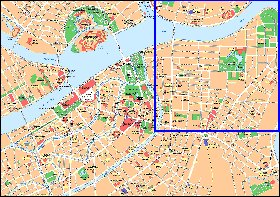 carte de Saint-Petersbourg en anglais