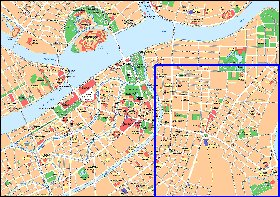 carte de Saint-Petersbourg en anglais