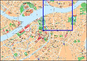 carte de Saint-Petersbourg en anglais