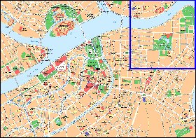 carte de Saint-Petersbourg en anglais