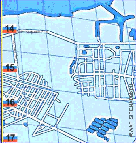 Transport carte de Saint-Petersbourg