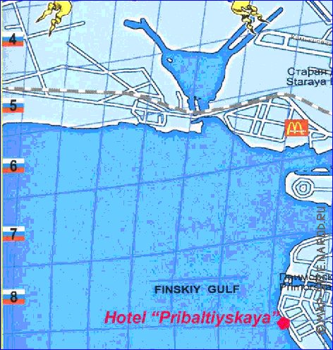 Transport carte de Saint-Petersbourg