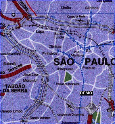 carte de Sao Paulo en portugais