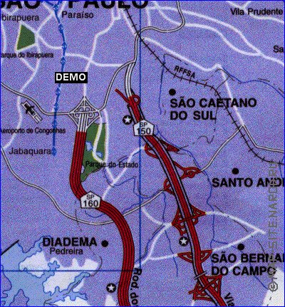 mapa de Sao Paulo