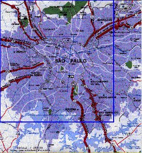 carte de Sao Paulo en portugais