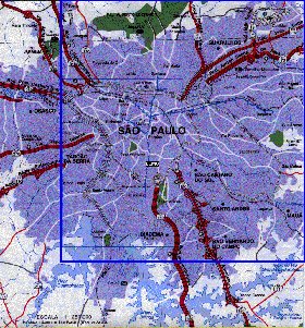 carte de Sao Paulo en portugais