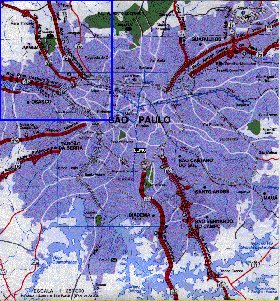 carte de Sao Paulo en portugais