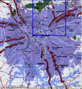 carte de Sao Paulo en portugais