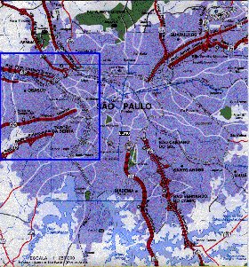 carte de Sao Paulo en portugais