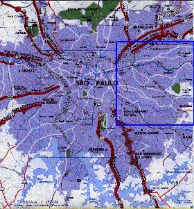 carte de Sao Paulo en portugais