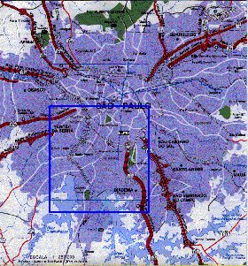 carte de Sao Paulo en portugais