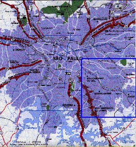 carte de Sao Paulo en portugais