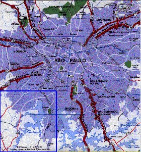 carte de Sao Paulo en portugais