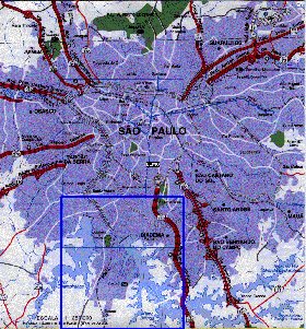 carte de Sao Paulo en portugais