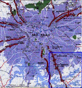 carte de Sao Paulo en portugais