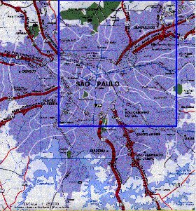 carte de Sao Paulo en portugais