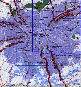 carte de Sao Paulo en portugais