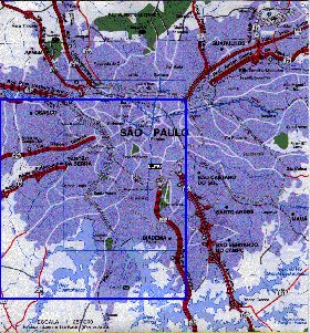 carte de Sao Paulo en portugais