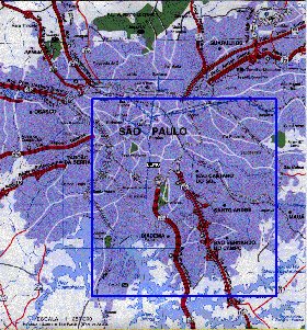 carte de Sao Paulo en portugais