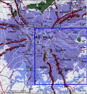 carte de Sao Paulo en portugais