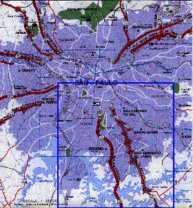 carte de Sao Paulo en portugais