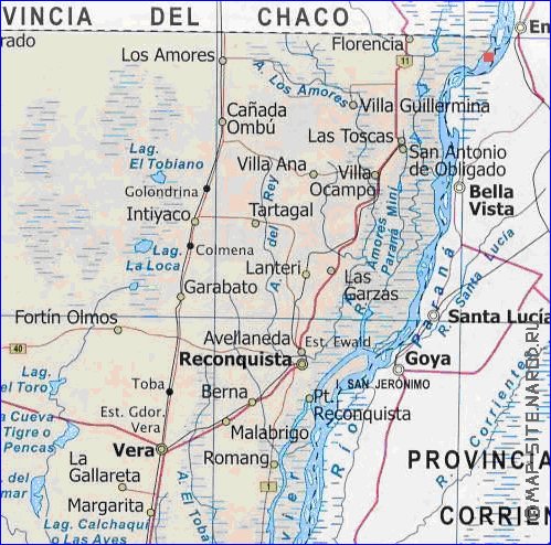 mapa de Santa Fe
