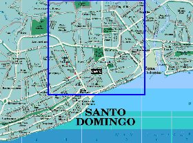 carte de Saint-Domingue en espagnol