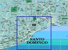 carte de Saint-Domingue en espagnol