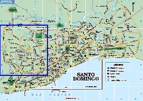 mapa de Santo Domingo