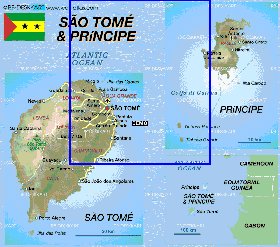 carte de Sao Tome-et-Principe