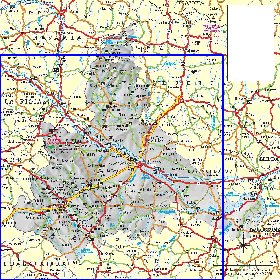 mapa de  provincia Provincia de Saragoca