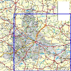 mapa de  provincia Provincia de Saragoca