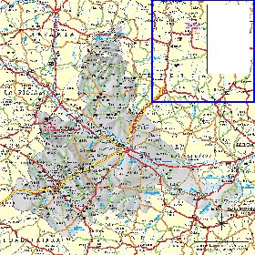 carte de  la province Province de Saragosse