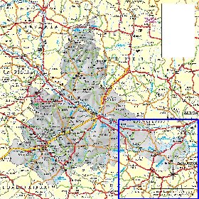 carte de  la province Province de Saragosse