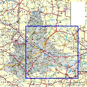 carte de  la province Province de Saragosse