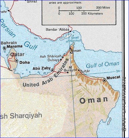 Administratives carte de Arabie saoudite en anglais