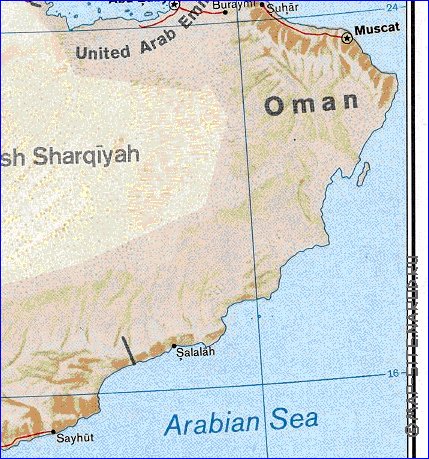 Administratives carte de Arabie saoudite en anglais