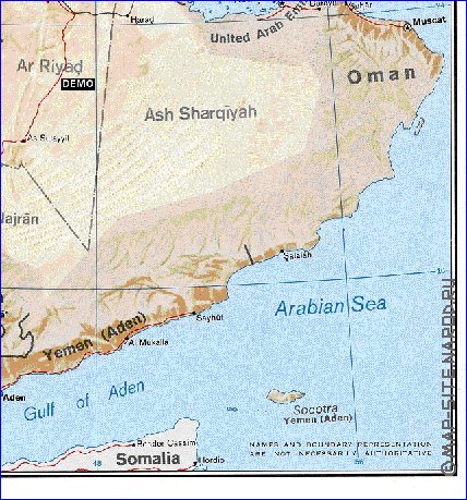 Administrativa mapa de Arabia Saudita em ingles