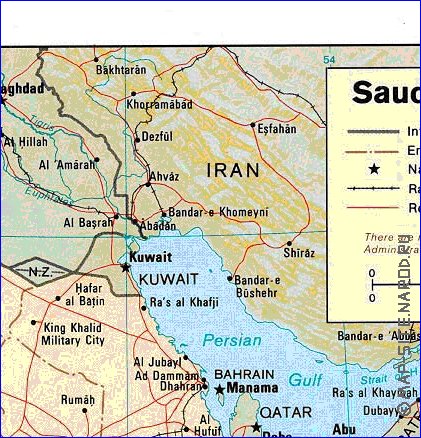 Administratives carte de Arabie saoudite