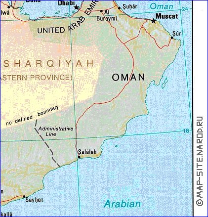 Administrativa mapa de Arabia Saudita