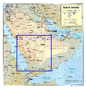 Administratives carte de Arabie saoudite