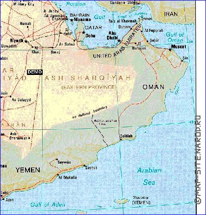 Administratives carte de Arabie saoudite